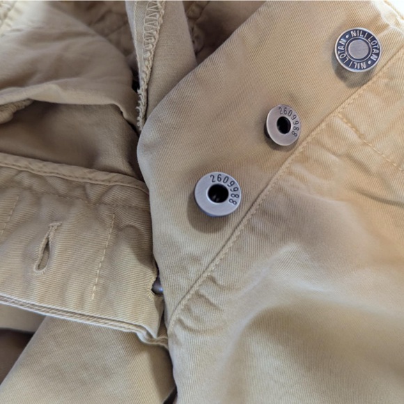 Mustard Nili Lotan Button Fly Straight Leg Pants - Picture 4 of 10